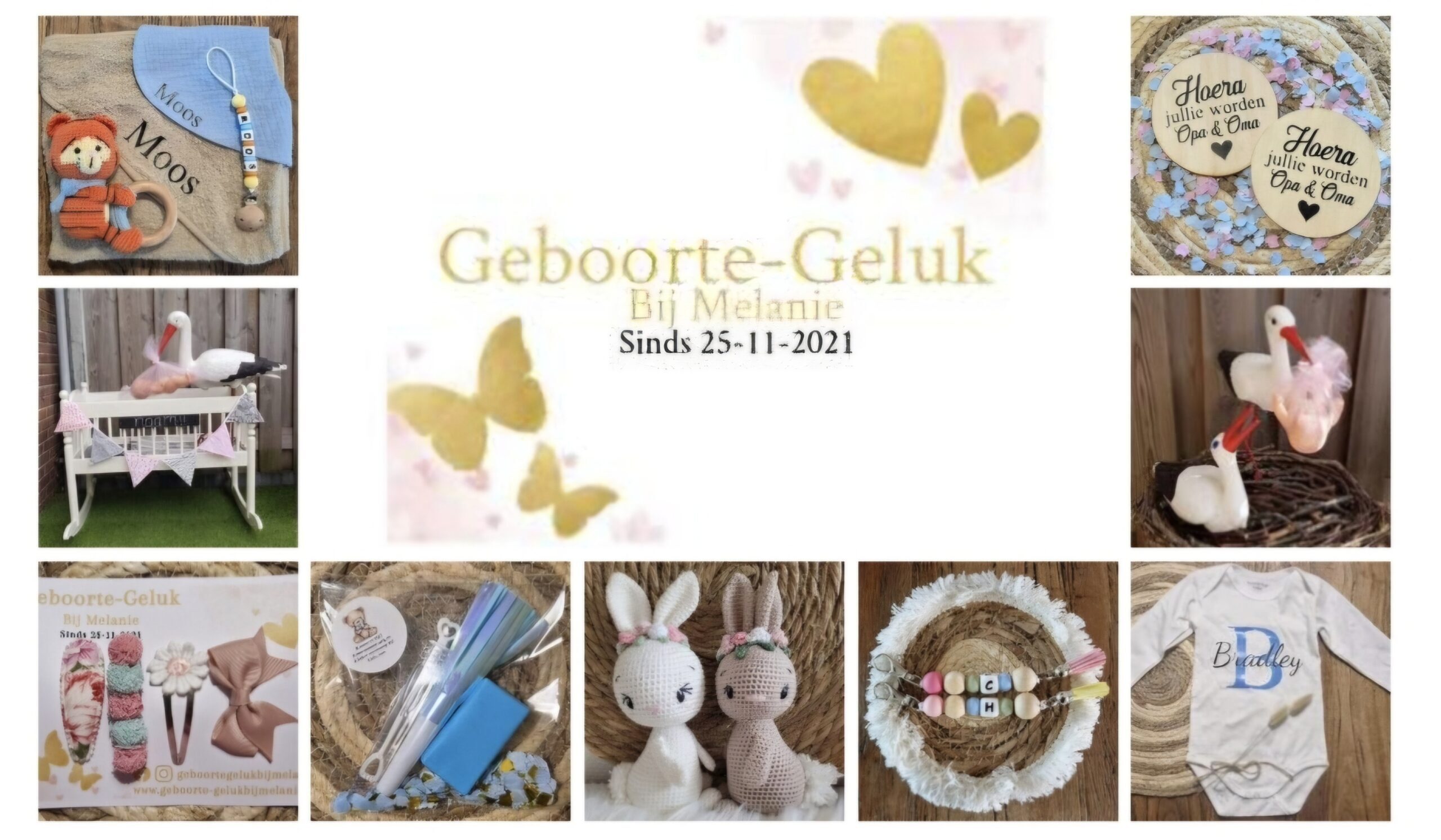 Gepersonaliseerde baby-, kinder- en cadeau artikelen!